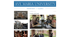 Desktop Screenshot of classics.avemaria.edu