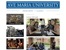 Tablet Screenshot of classics.avemaria.edu